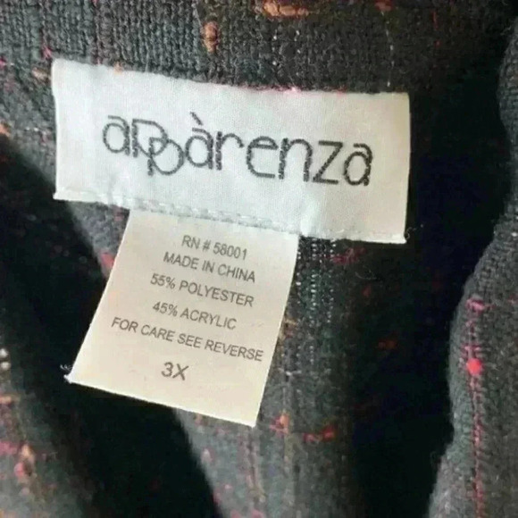 Apparenza blazer size 3x multicolored light weight - Picture 7 of 8